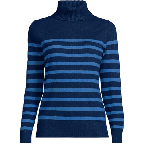 Image of Lands' End Women's Cashmere Turtleneck Sweater