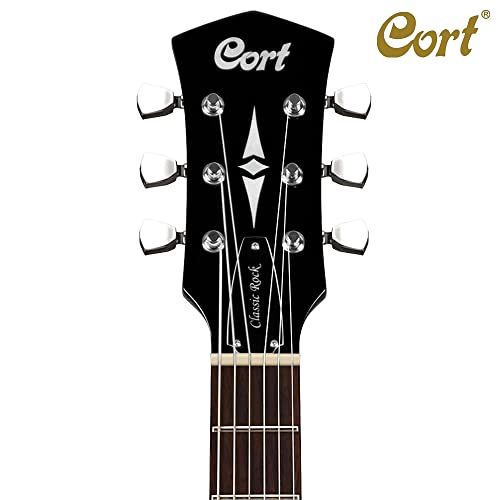 Image of Cort Electric Guitar CR100 Cherry Mahogany Electric Guitars Red Sunbust CR100 CRS