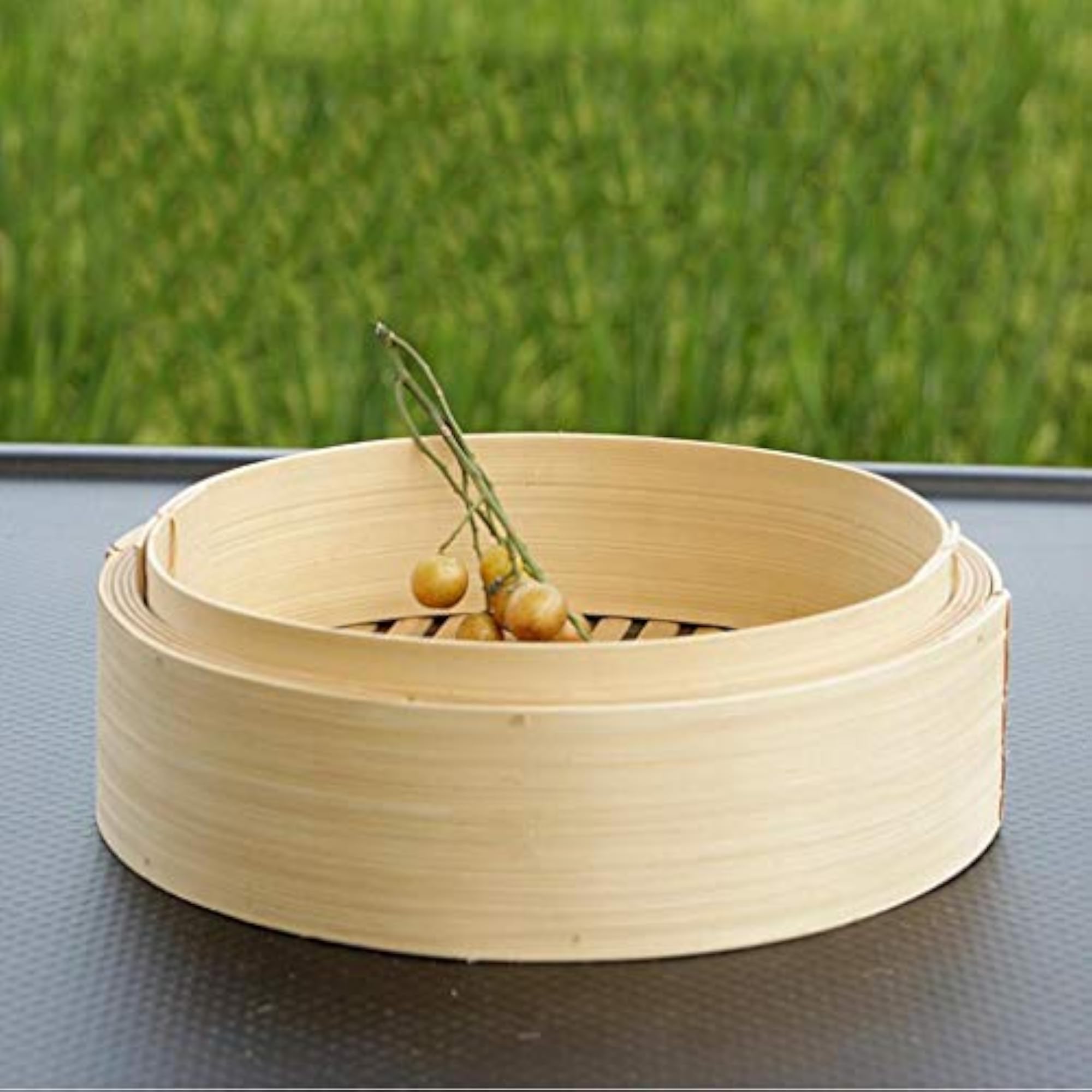 Kitchen Bamboo Steamer Basket Asian Food Dumpling Steamer