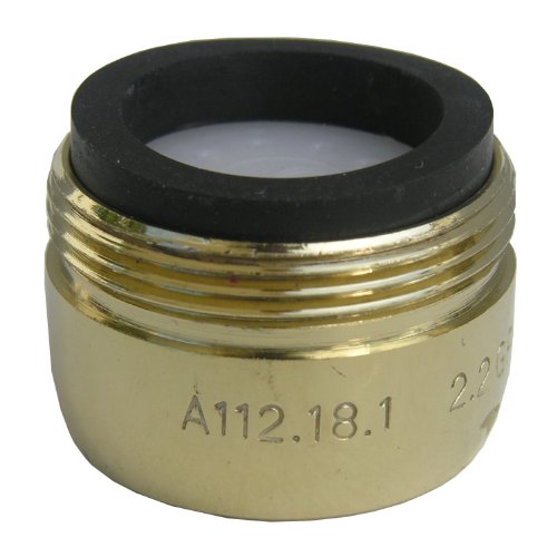 LASCO 09-1983 Small Male Faucet Aerator with 13/16 x 27 Thread, Polished Brass