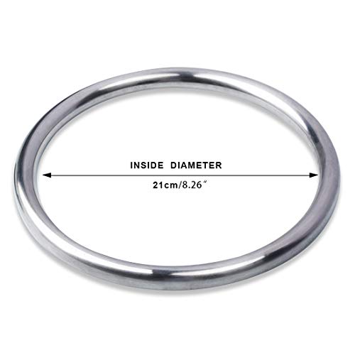 Fousam Wing Chun Stainless Ring, Martial Arts Wing Chung Practice Rings Kung Fu Karate Training Equipment for Adults Men