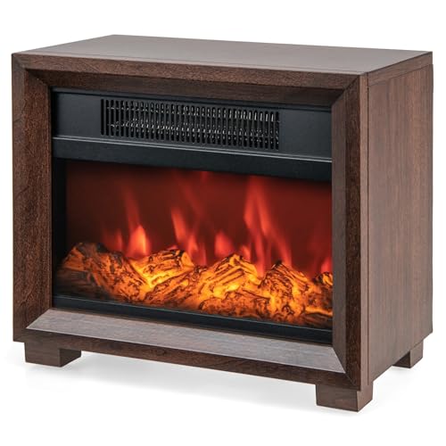 13'' Mini Tabletop Electric Fireplace Heater
