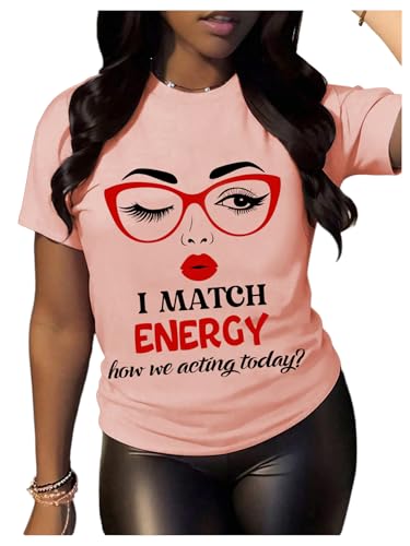 Image of BEAUDRM Women's Graphic Tees Y2K Crop Top Slogan Print Crew Neck T-Shirt 2000s Shirt Summer Tops