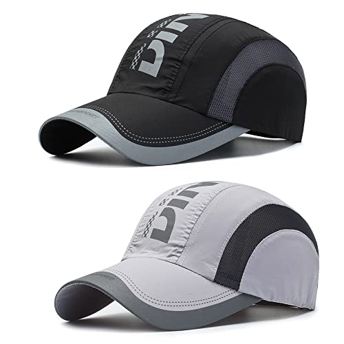 2 Stücke Baseball Cap Herren Damen, Outdoor Baseballkappe, Verstellbar...