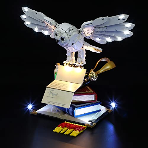 Image of LIGHTAILING Led Lighting Kit for Lego- 76391 Hogwarts Icons - Collectors' Edition Building Blocks Model:Remote-Control Version - LED Light Set Compatible with Lego Model(Not Include Lego Model)