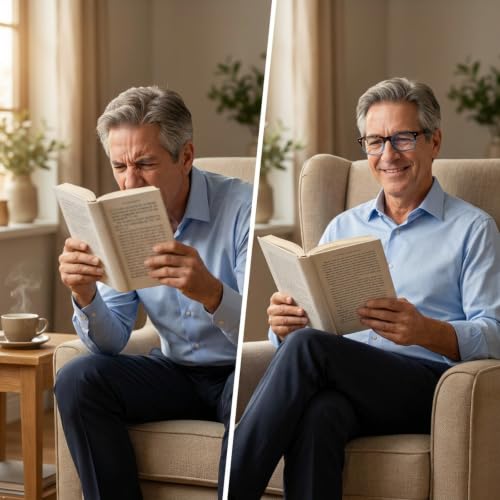 Image of Eyekepper Blue Light Filter Reading Glasses - Reduce Eye Strain Computer Readers - Tortoise /Blue 0.0x