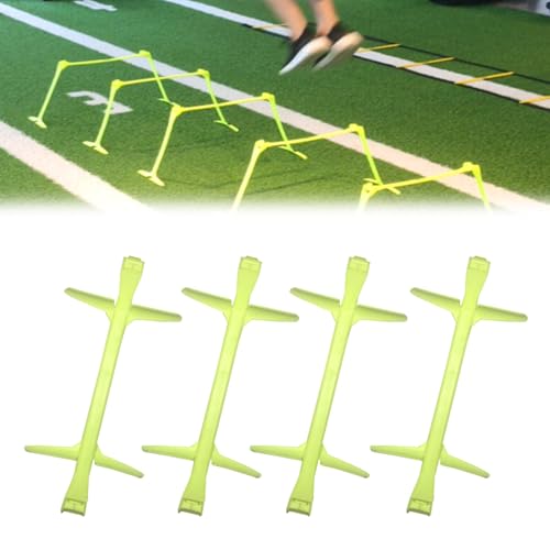 Vallas Entrenamiento Vallas de pista plegables, paquete de 10, 20, 30, equipo de entrenamiento con vallas de altura ajustable para adolescentes, escolares, instructores de gimnasio, vallas(5 pcs)