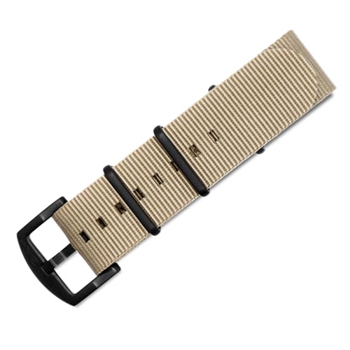 Image of BluShark - Original Collection Military-Style Waterproof Watch Strap, Fits All Timepiece Brands, Durable Nylon Wristwatch Accessories with Stainless Steel Buckle - 18mm, 20mm, 22mm & 24mm Watch Bands
