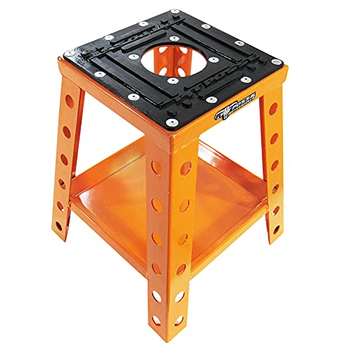 Pit Posse Pp145O Motorcycle Stand Dirt Bike Off-Road Universal Fits Motocross Mini Bike Mx - Compatible With Yamaha Honda Kawasaki Suzuki Ktm - Includes Tool Tray (Orange) #TOP2