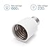 JACKYLED E26 to E39 Adapter Medium Base to Mogul Adapter E39 Light Socket Converter 3-Pack White
