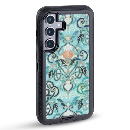 Coque ultra-blindée Google Pixel 8 antichoc double couche fleurs de pêche - 2