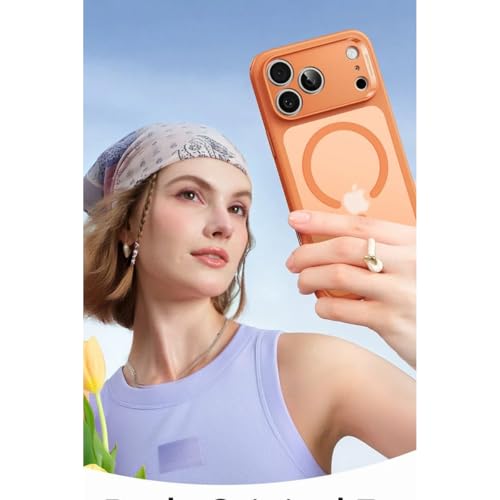 ESR for iPhone 17 Pro Max Case, Camera Control Cover, Compatible with MagSafe, Shockproof Military-Grade Protection, Magnetic Phone Case for iPhone 17 Pro Max, Classic Hybrid Case, Frosted Orange by ESR - Used condition - Image 2