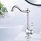 AIMOYO Wasserhahn Bad Retro Hoch Waschtischarmatur mit 360° Drehbarer Auslauf, Einhebelmischer Badezimmer Waschbecken Mischbatterie aus Messing, Kaltes und Heißes Mischbatterie Chrom, G3/8