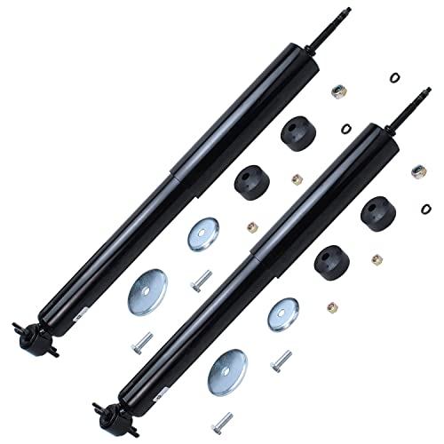 Image of Detroit Axle - 4pc Front End Suspension Kit for 1999-2004 Jeep Grand Cherokee 2 Shock Absorbers Assembly 2 Lower Control Arms 2000 2001 2002 2003 Replacement [Exc. Electronic or Up Country Suspension]