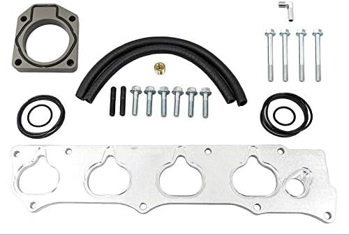 PRL RBC Intake Manifold Adapter Kit Compatible with 2012-15 Honda Civic Si w/ 72mm TB