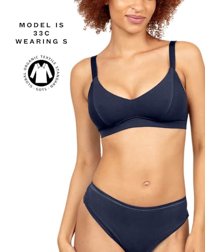 Image of Subset Triangle Soft Bra - Organic Cotton, Wireless, Breathable, Supportive, Regular & Extra Cup Room, Elevated Essentials