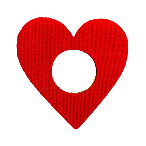 FixTape Sensor-Tape para Freestyle Libre 1&2 sensor de glucosa autoadhesivo I ideal para niños I gran comodidad de uso I hipoalergénico transpirable impermeable I motivo de corazón I 7 pcs