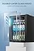 EUHOMY Beverage Refrigerator Cooler - 68 Can Mini Fridge with Glass Door for Soda, Beer, Wine, Small Refrigerator with Digital Temperature Control and Adjustable Shelves for Home Office Bar, 1.7 Cu.ft