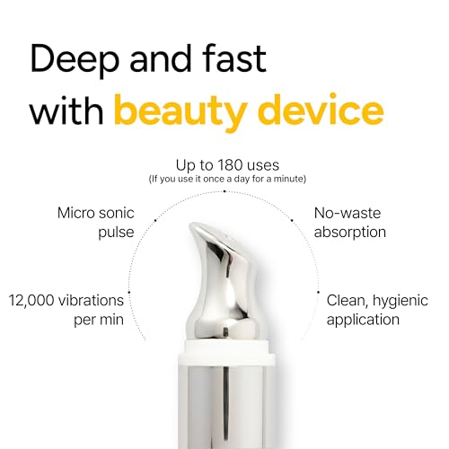 Image of Galacvita C Eye Cream with Vibrating Device for Wrinkle and Dark Spot Care - Glowing, Radiant, Elasticity, Lifting, Smooth, Hydration, Revitalizing - Korean Skincare (20ml 0.6 fl oz)