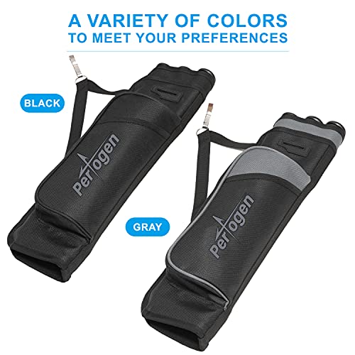 Perogen Flipside 3-Tube Compact Hip Target Quiver Holder For Adults, Target Practicing And Target Shooting (Black) #TOP4