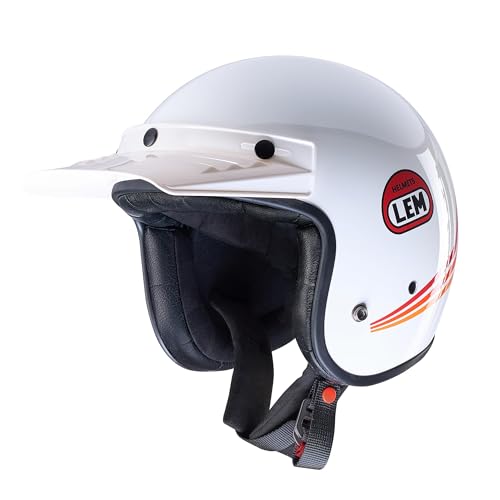LEM 3/4 Motorcycle Helmet, for Men & Women DOT Certified