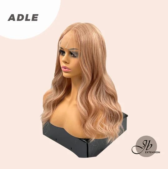 Miniatura 8 de ADLE - Peluca de encaje frontal para mujer, pelucas sintéticas naturales para uso diario (pelucas de cabello natural)