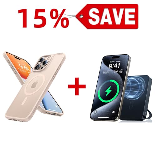 TORRAS Ostand 10,000mAh QI2 Magnetic Battery Pack with Stand & Magnetic Case — Buy Together to Save 15%