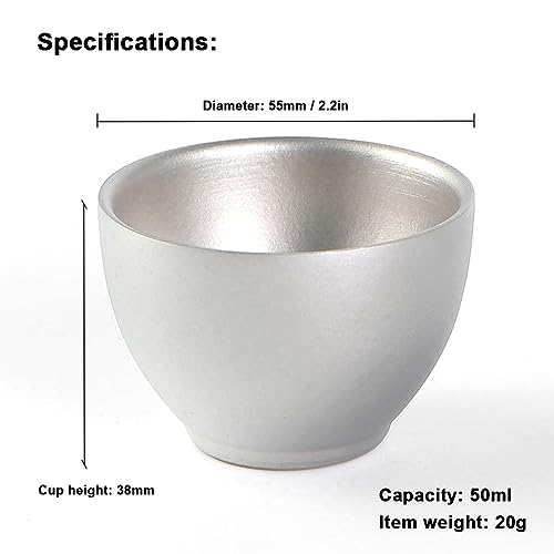 Tasse à thé de camping HUIOP à double paroi pour la randonnée - 3