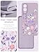 Yucenx for Samsung Galaxy S25 Edge Case, Girls Women Florals Liquid Silicone Phone Case, Shockproof Anti-Scratch Soft Protection Case with Screen Protectors for Galaxy S25 Edge (Colorful)