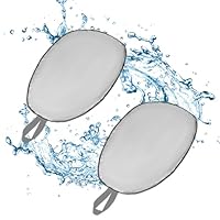 PEUTIER 2 Stück XL Kajak Cockpit Abdeckung, Oxford Kajak Sitzbezug mit Gummiband Wasserdicht Kajak Kanu Cockpit Abdeckung Verstellbar Kajak Cockpit Schutz für die Meisten Kajaks (Grau)