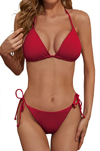 Zuvebamyo Damen Zweiteiliges Bikini Badeanzug Set – Sexy RIPP-Optik...