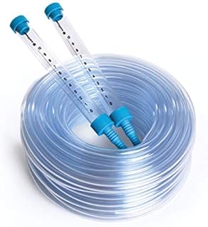 Cellfast Schlauchwasserwaage aus hochwertigem Kunststoff es hat bruchsichere Trichter mit Millimeter-Skala, erleichtert die Nivellierung der Punkte, 22-101