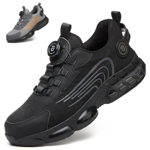 COOU Veiligheidsschoenen Heren Dames Lichtgewicht Werkschoenen Sportief