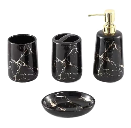 �����p���[�Z�b�g 5�s�[�X/�Z�b�g �\�[�v�f�B�X�y���T�[ �o�X���[���A�N�Z�T���[�Z�b�g �Z���~�b�N�嗝�Ε� ���ʏ�����(Black)