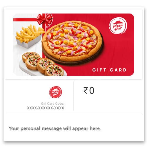 Pizza Hut | Flat 8% off | E-Gift Card | Instant Delivery | Valid for