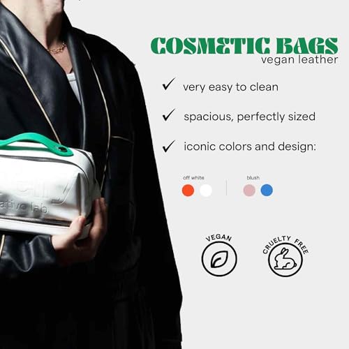 SARELLY | Vegan Leather Makeup Bag | Perfect for Makeup Brushes | Multi-compartments | Blush by SARELLY SARELLY - Image 4