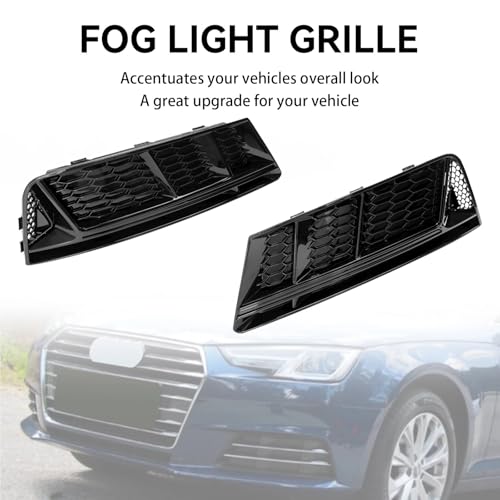 Bandes de calandre chromées protectrices antibrouillard AUDI A4 B9 2016-2018