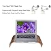SAMDI Wood Laptop Stand, Computer Tray Gradient Oblique Holder Desktop Bracket Dock for Apple Air Pro, Notebook, Retina 11 12 13 15 and Other PC Notebook (Walnut)
