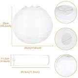 LIHAO Lampa wisząca lampa papierowa kulka do dekoracji weselnych, domu, Boże Narodzenie, przyjęcie - 1 sztuka, 12"(30cm)