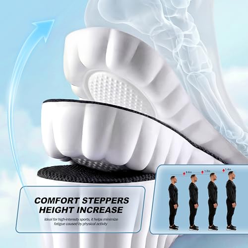 3 pares de plantillas elevadoras de altura para hombre miniatura 4