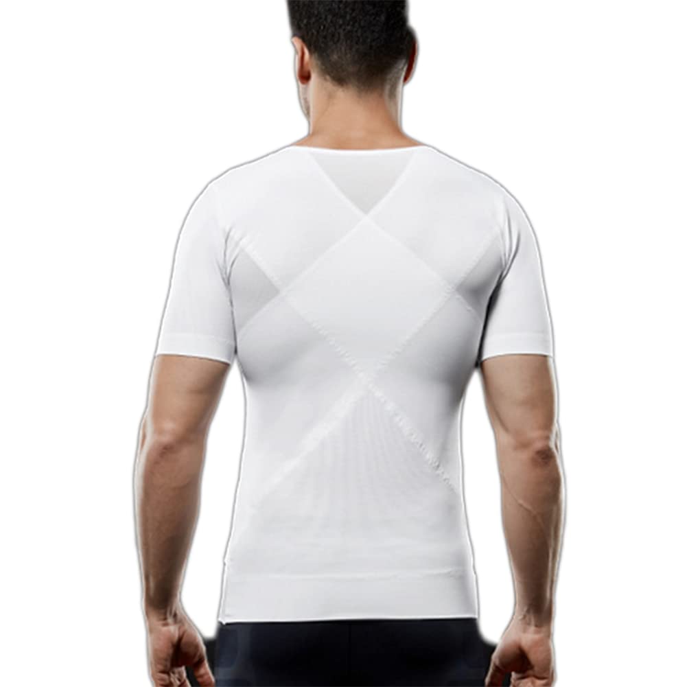 Adelgazantes Chaleco Deportivo Compresión Camiseta Interior Deportiva, Faja Moldeadora y de Abdomen para Hombre Fajas Reductores Camisas