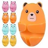 MAGICLULU Gancho Adhesivo para Enchufe Alimentación sin Taladro, 16 Piezas Multicolor, Soporte de Plástico para Organizar Cables y Electrodomésticos en Cocina, Baño y Color Color Aleatorio