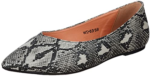 Amazon Brand - Symbol womens Grace Grey Ballet Flat_6 UK (AW21- WS - 03) (B09HVFCT2B) Amazon Price History, Amazon Price Tracker