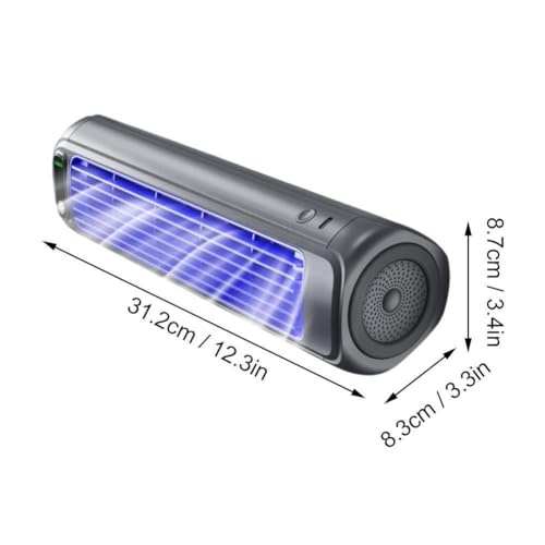 Mini condizionatore d'aria portatile da tavolo, ricarica USB, 3 velocità del vento, ideale per camera da letto, ufficio, soggiorno, viaggi