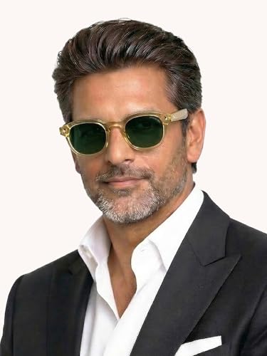 Image of Shisen Fox KITSUNE 2.0 Unisex Sunglasses with Oval Design | Non-Polarized Lenses | Trendy Sun Glasses for Men & Women | Fashion Sunglasses | Acetate Material