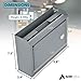 Adir Suggestion Box with Slot and Lock - Money Drop Box with Lock, Cash Dropbox - 9.8x7.5x3.4 Inches Wall Mount Donation Box - Metal Deposit Box in Gray