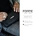 Dopp Kit for Men by Forte Series | Vegan Leather Multi-Pocket Mens Toiletry Bag | Water Resistant Mens Toiletry Bags for Traveling | Sleek Black Toiletry Bag for Men with Easy Carry Handle