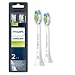 Genuine Philips Sonicare Diamondclean Replacement Toothbrush Heads, HX6062/65, Brushsync Technology, White 2-pk