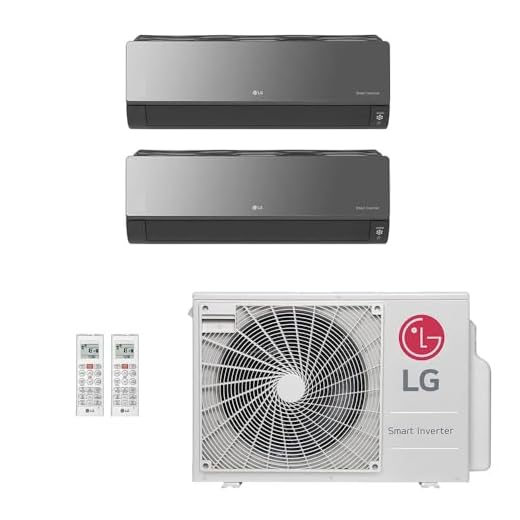 Ar-Condicionado Multi Split Inverter LG 18.000 BTUs (2x Evap HW Artcool 12.000) Quente/Frio 220V