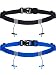Jovitec 2 Pieces Race Number Belt with 6 Gel Loops for Running Cycling Triathlon Marathon, 2 Colors